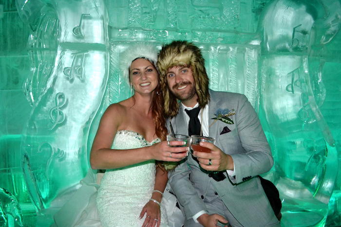 Bride and Groom Minus 5 Ice Bar